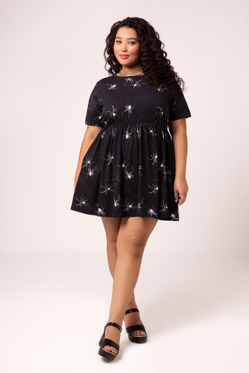 Grungy Spider Mini Dress