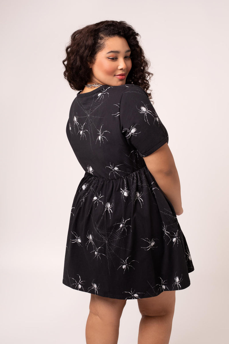 Grungy Spider Mini Dress