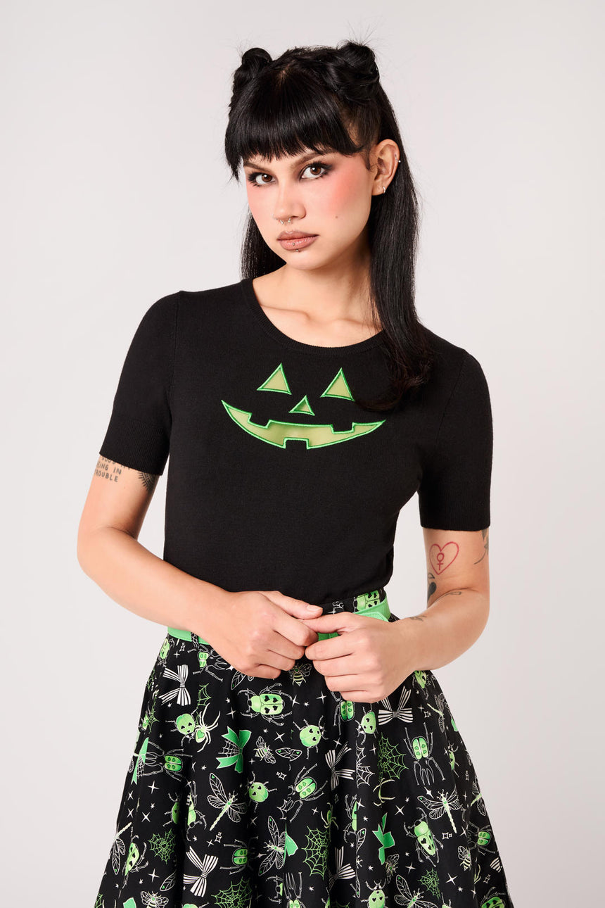 Jack-O-Lantern Top
