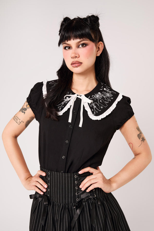 Dance Macabre Blouse