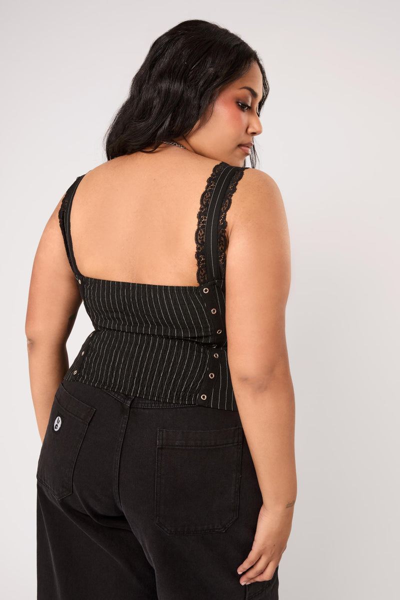 Quinzel C Pinstripe Top