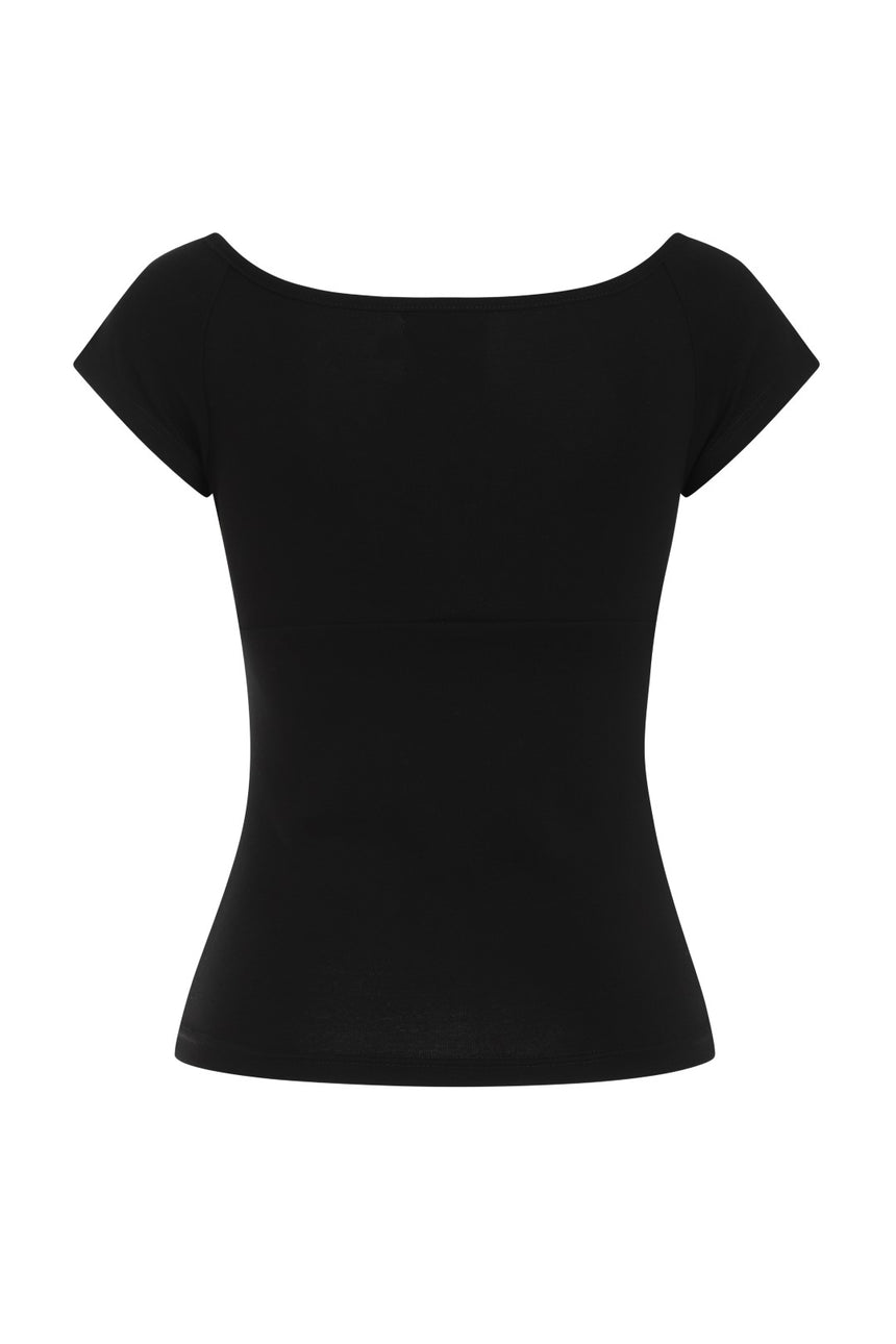Belladonna Top Schwarz H