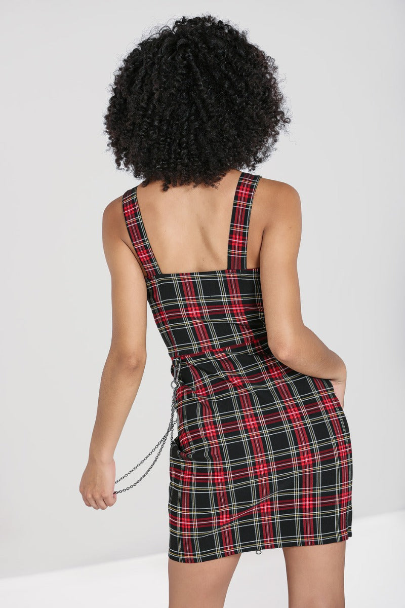 Minikleid mit Kontrast