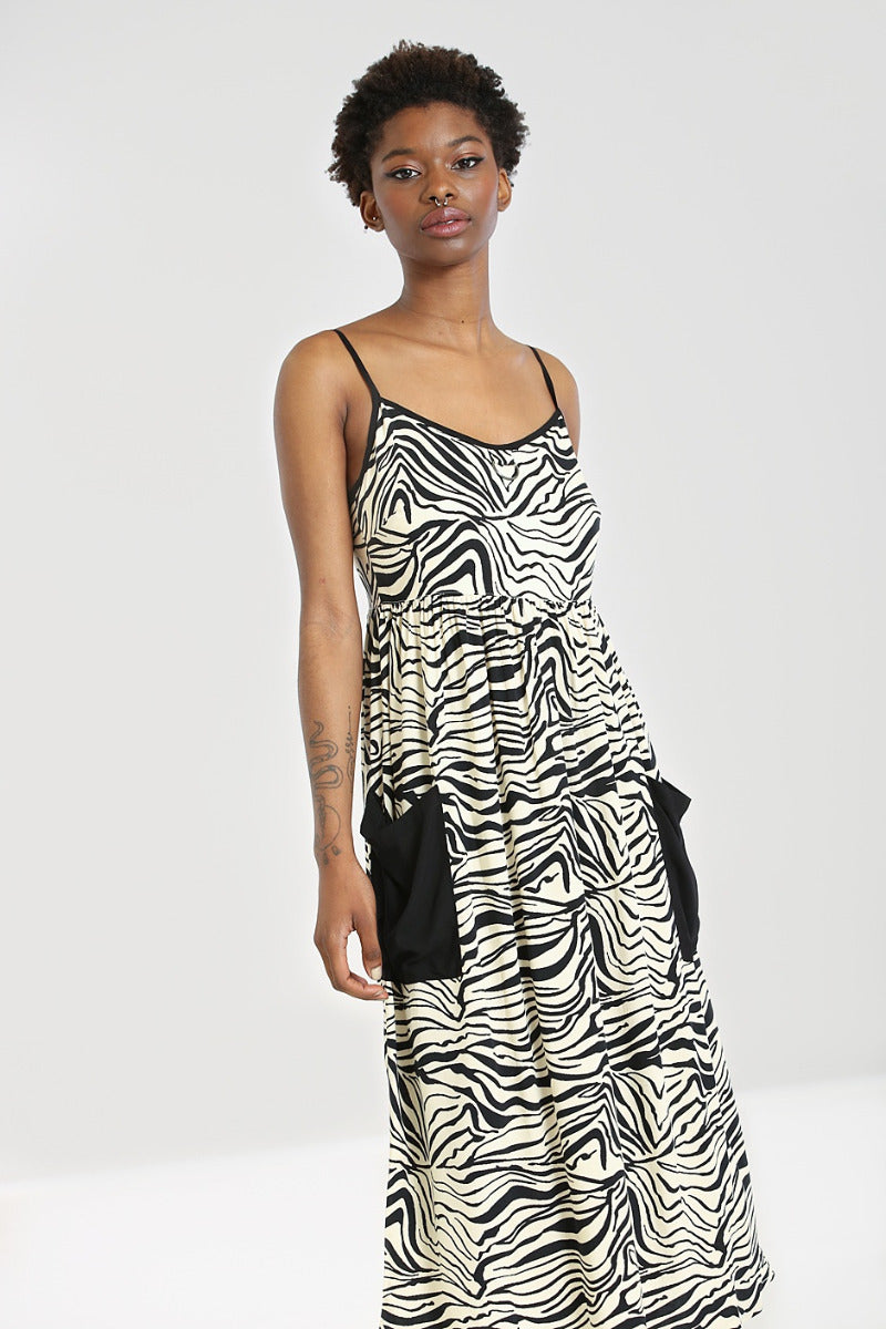 Zebra Maxi  Dress
