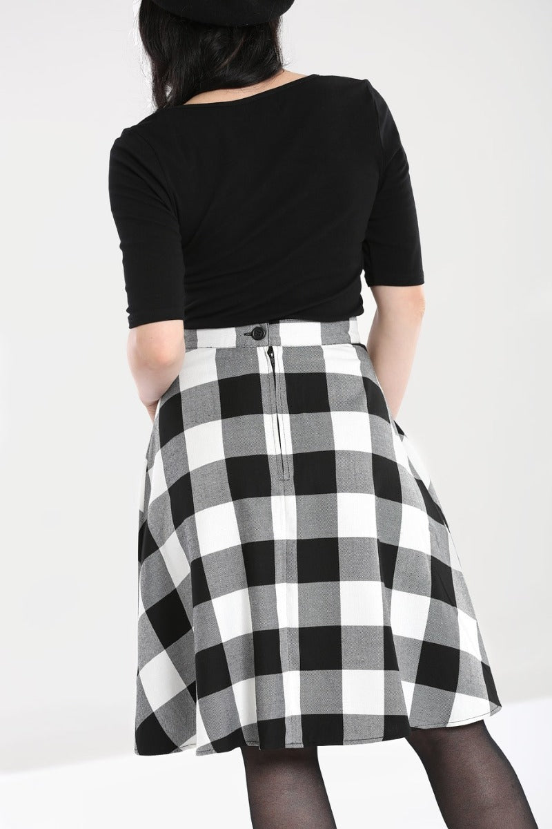 Teen Spirit Halflange Rok Zwart-Wit