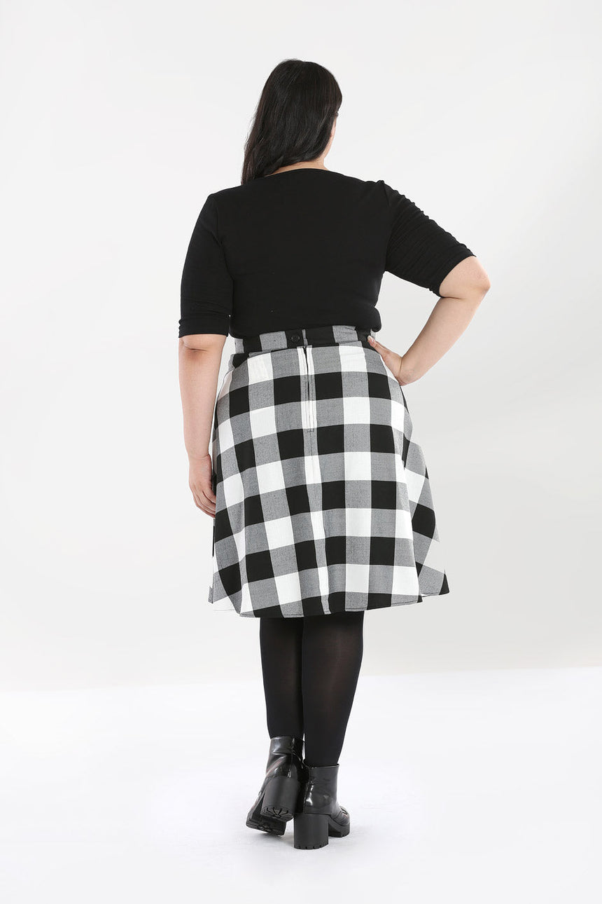 Teen Spirit Halflange Rok Zwart-Wit