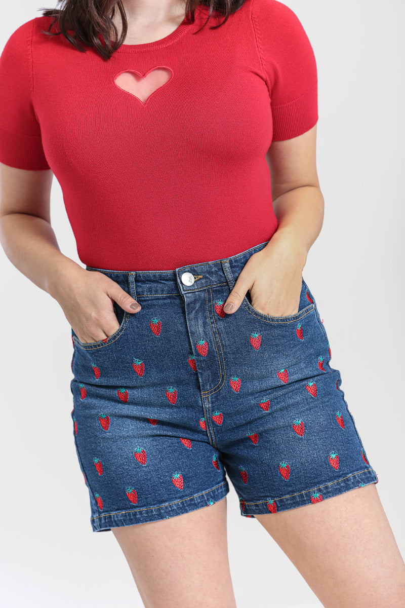 Double Cotton Shorts Boho Strawberry main image 0