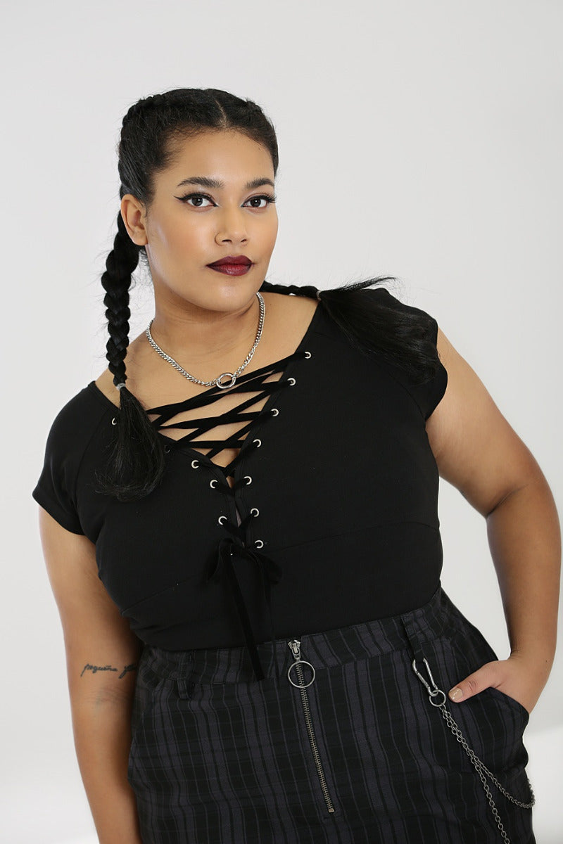 Belladonna Top Schwarz H