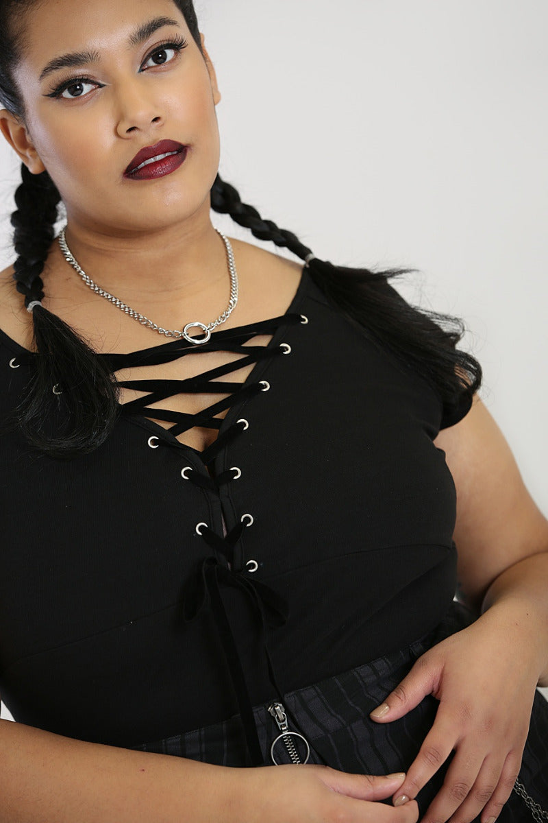 Belladonna Top Schwarz H