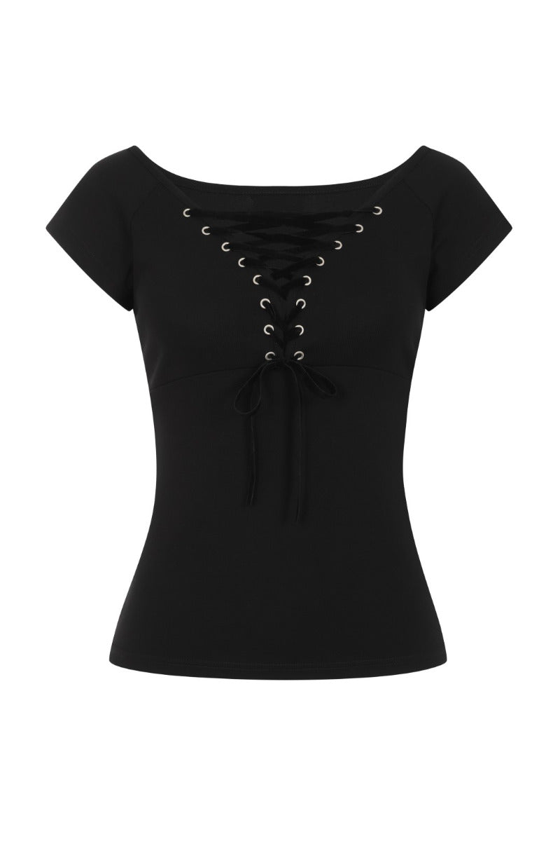 Belladonna Top Schwarz H
