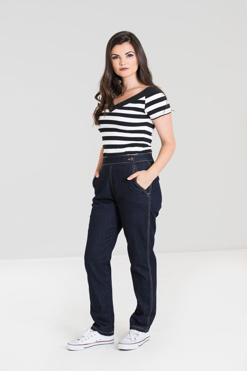 Charlie Denim Caprihosen