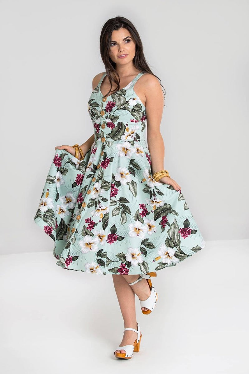 TAHITI 50'S DRESS – Hell Bunny