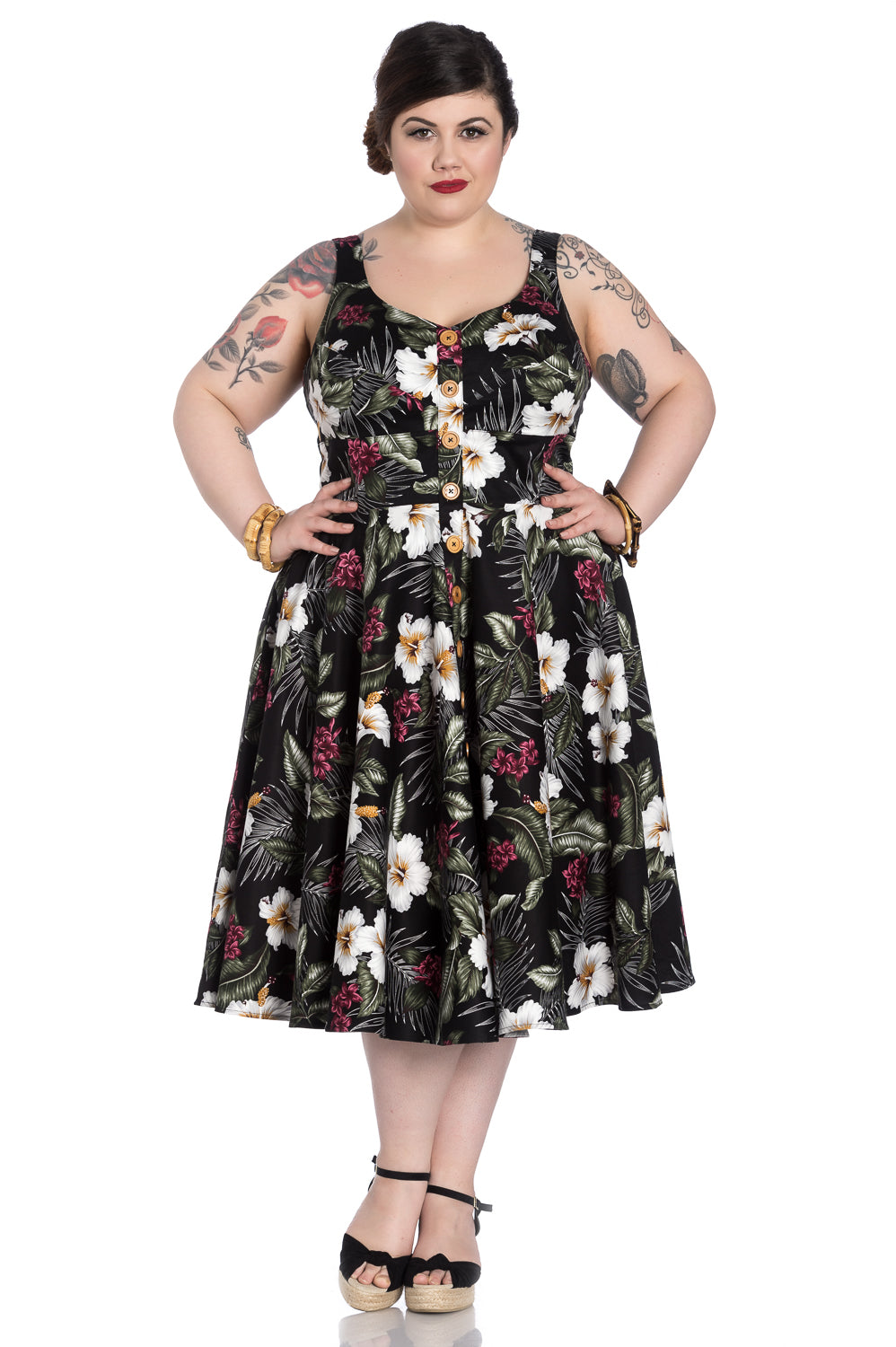 TAHITI 50'S DRESS – Hell Bunny