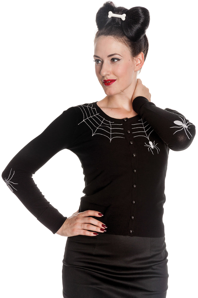 Spinnen-Strickjacke 
