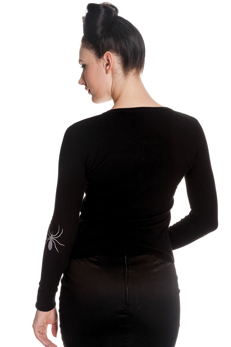 Spinnen-Strickjacke 