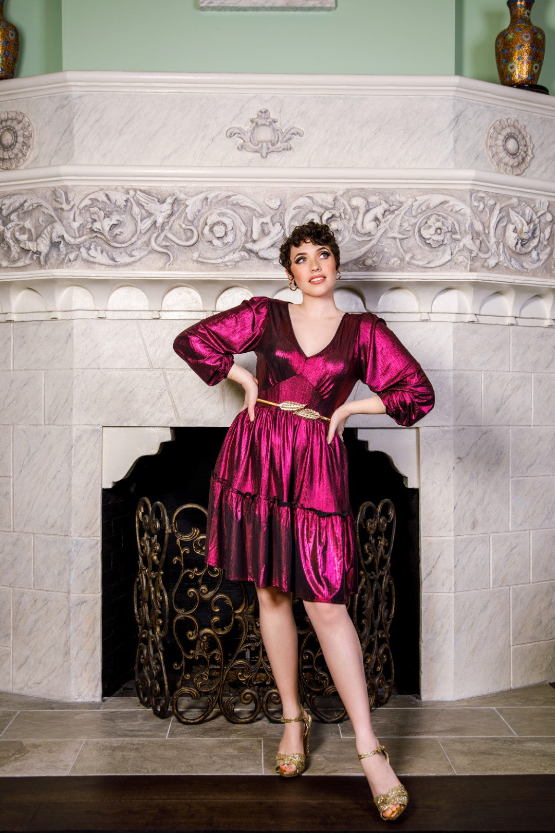 ワンピース B. STARRY JACKET DRESS Boogie Night Dress – Hell Bunny