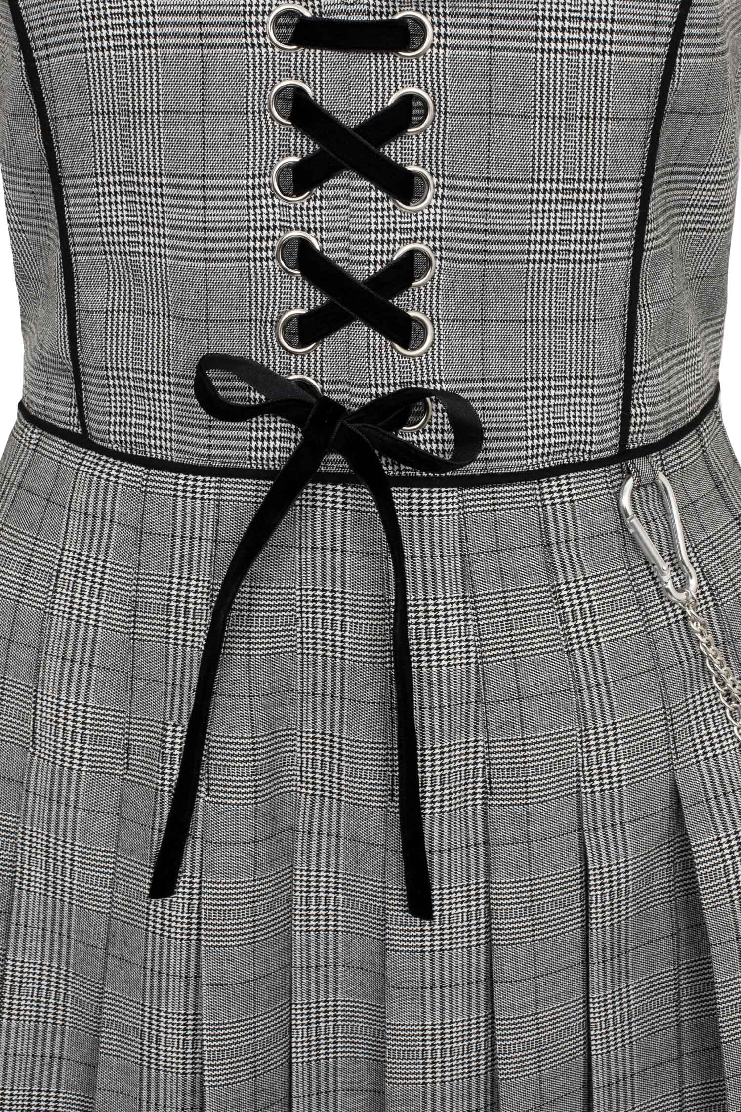 Monochrome spot pinafore dress hotsell