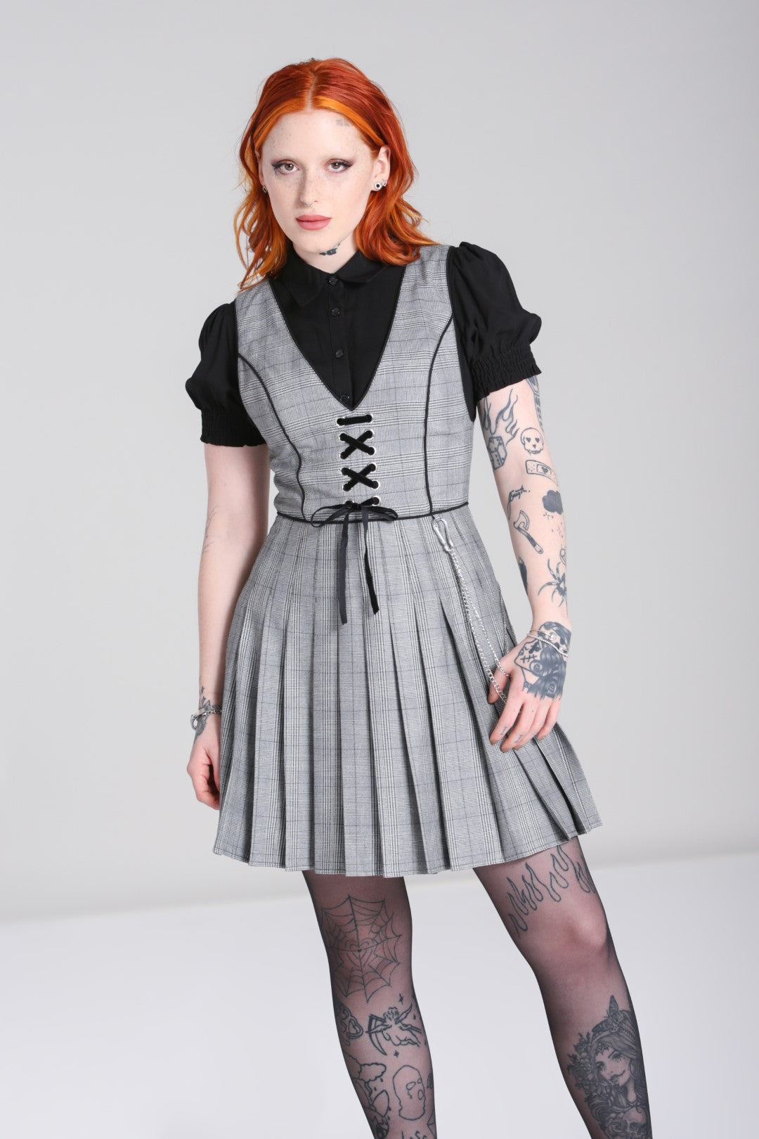 chinese dress ladies Goldie Merino Wool Pinafore Dress - Black – Goldie Ponte Pinafore main image 1