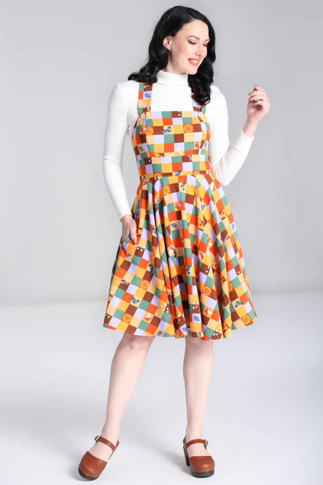 Hawthorn Pinafore Dress Hell Bunny Hawthorn Pinafore Dress Hell Bunny
