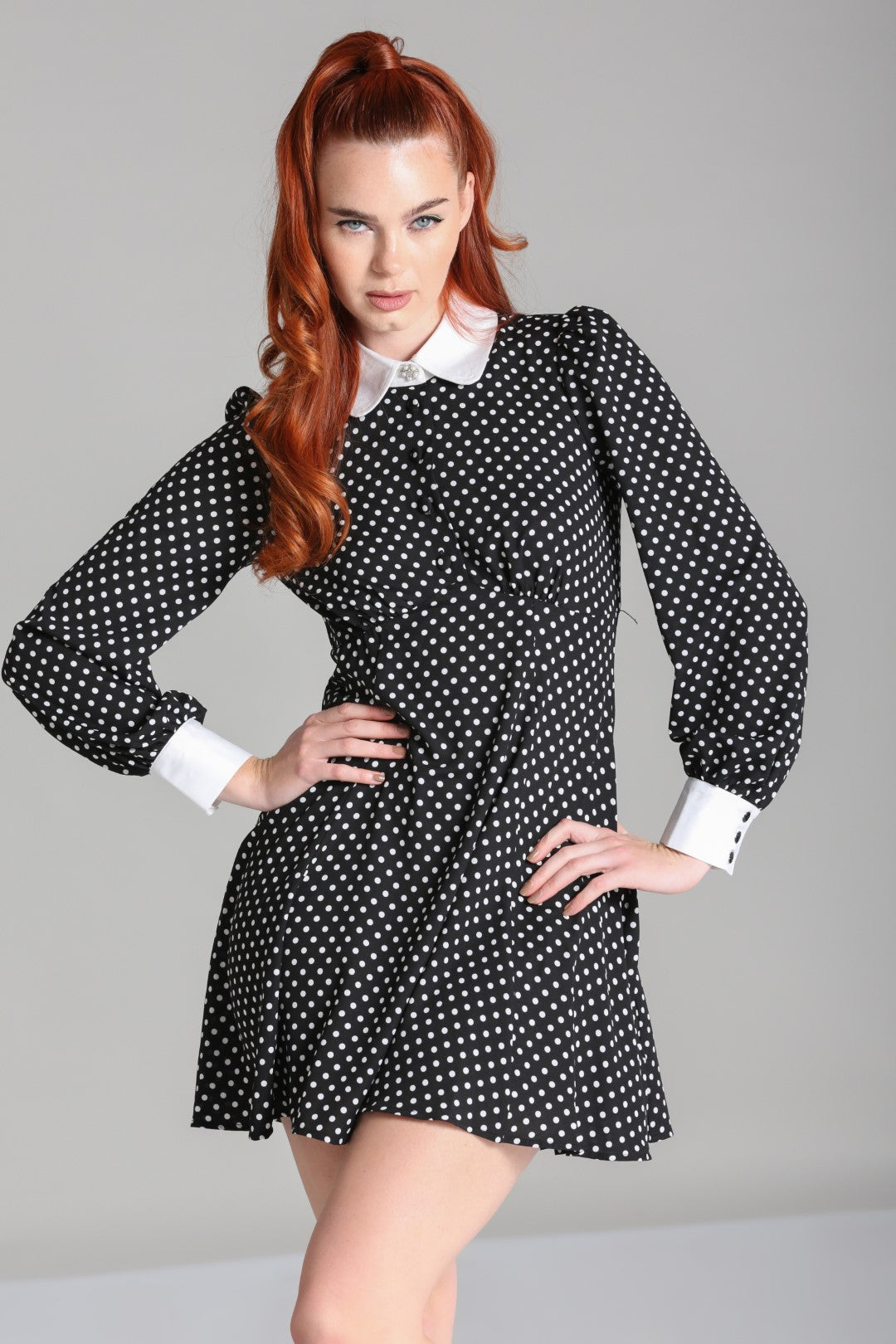 hell bunny green polka dot dress Hell Bunny Paradisum 50's Dress  Suzie's Bombshell Boutique