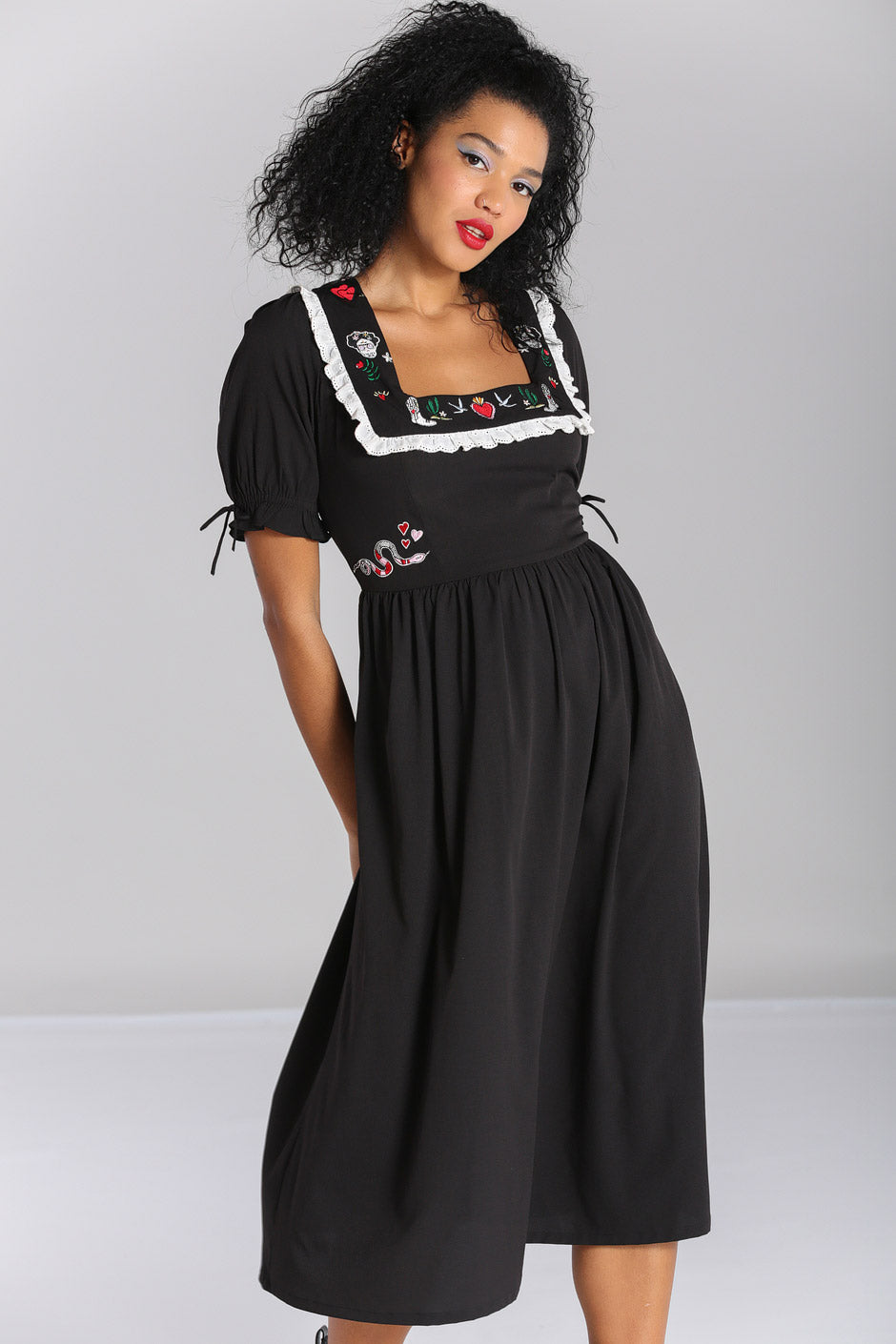 Mountain sleeve docking dress マウンテンスリーブドッキング