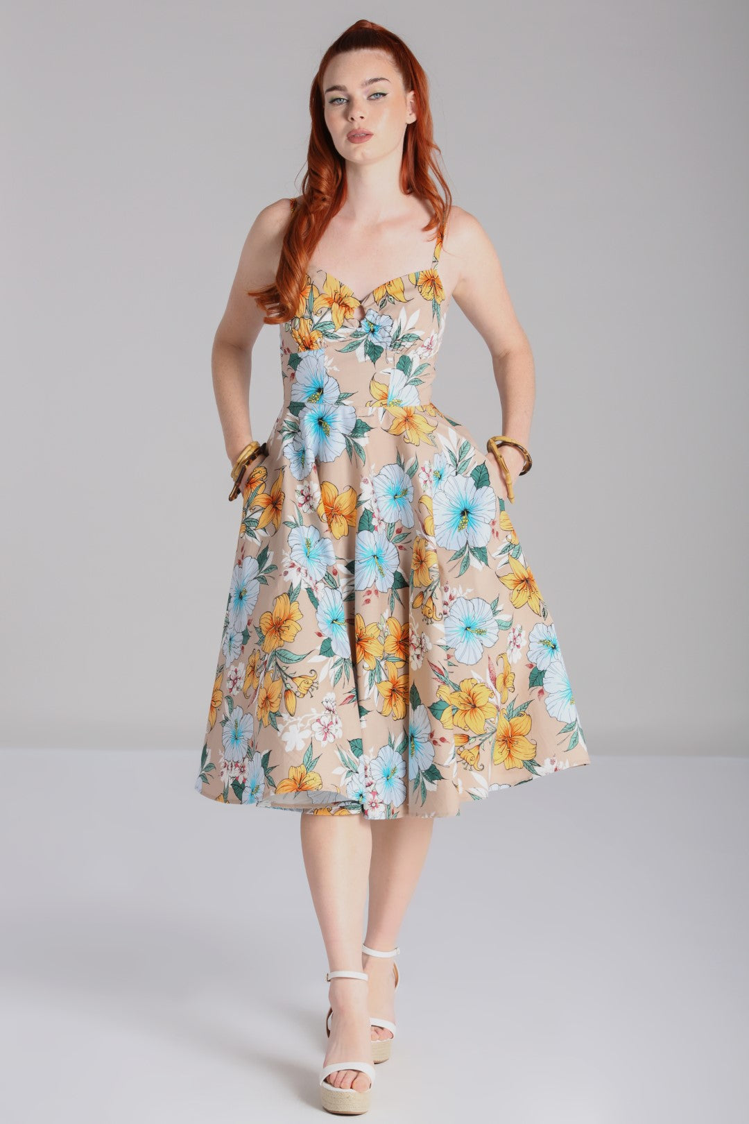 Hell bunny tropical dress deals