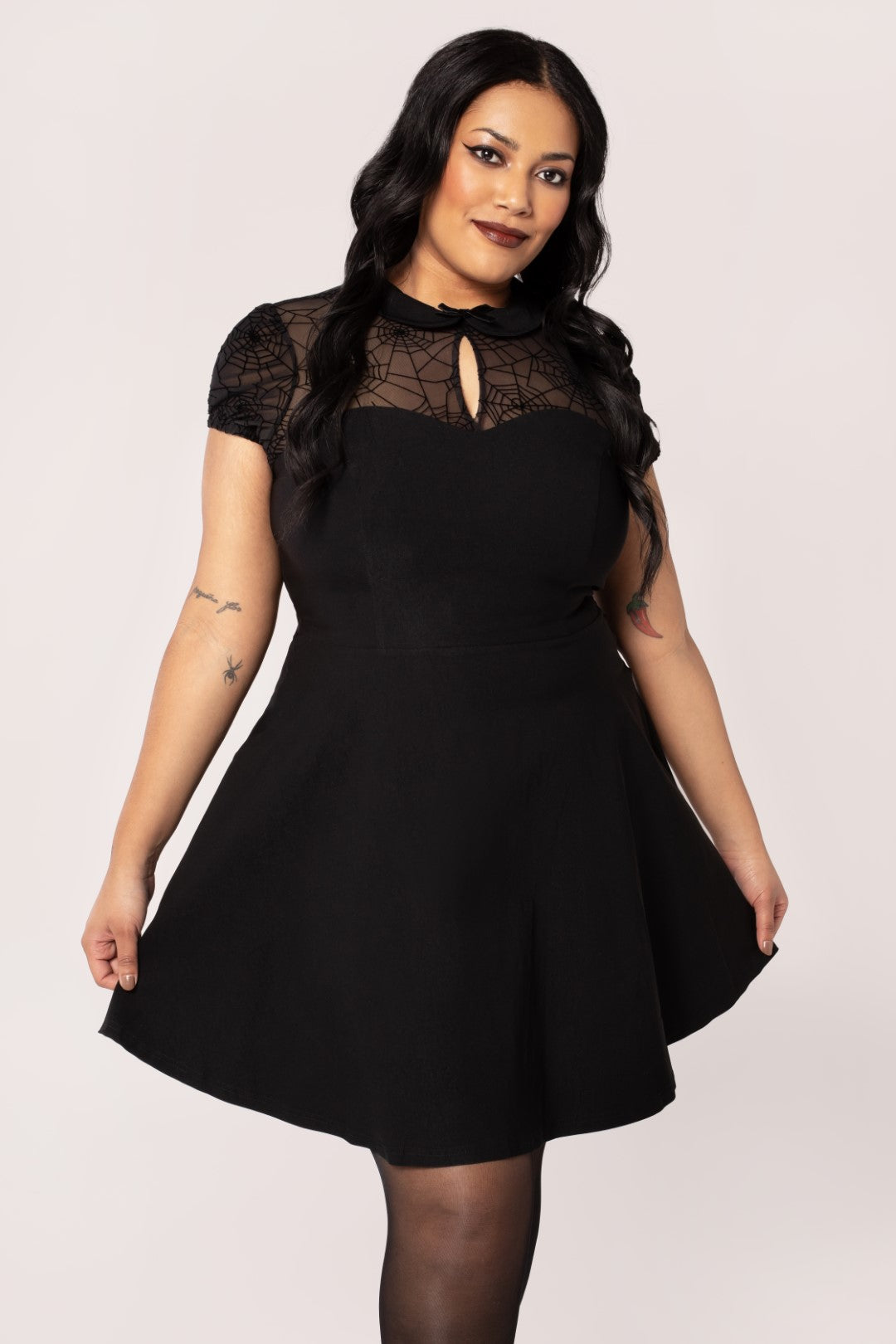 hell bunny black lace dress Rhea Black Lace Dress by Hell Bunny Lemonie Boutique