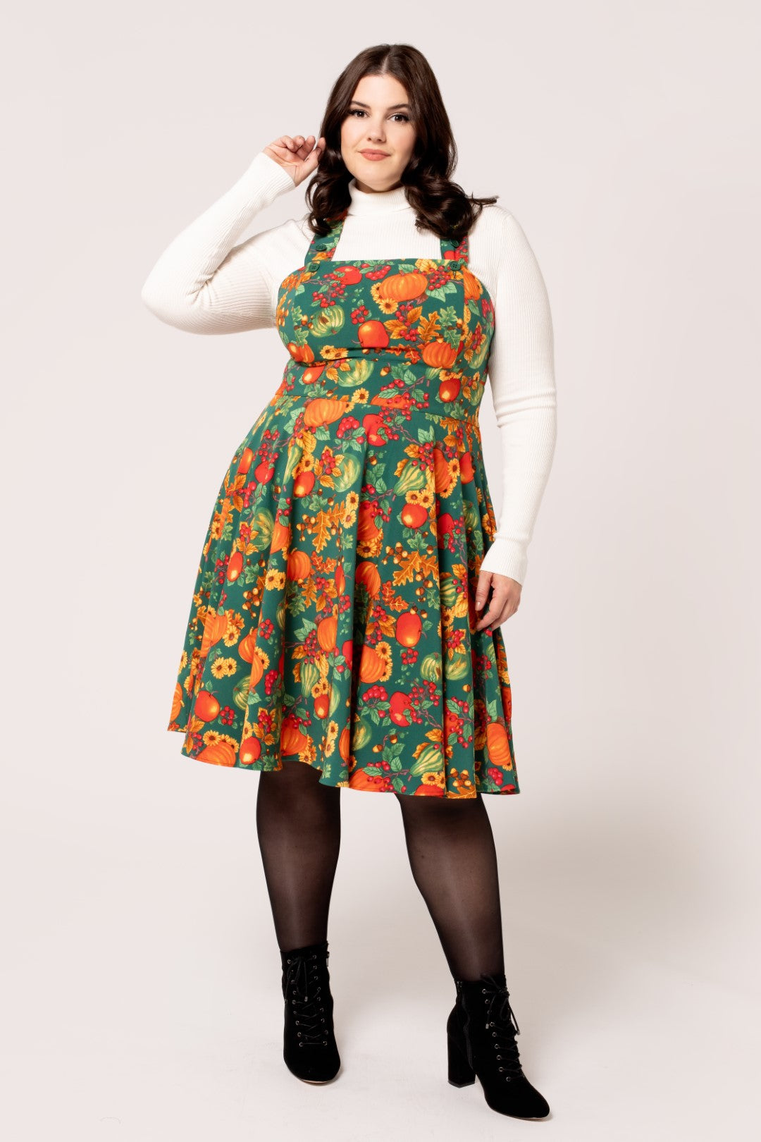 Autumn Pinafore Dress – Hell Bunny