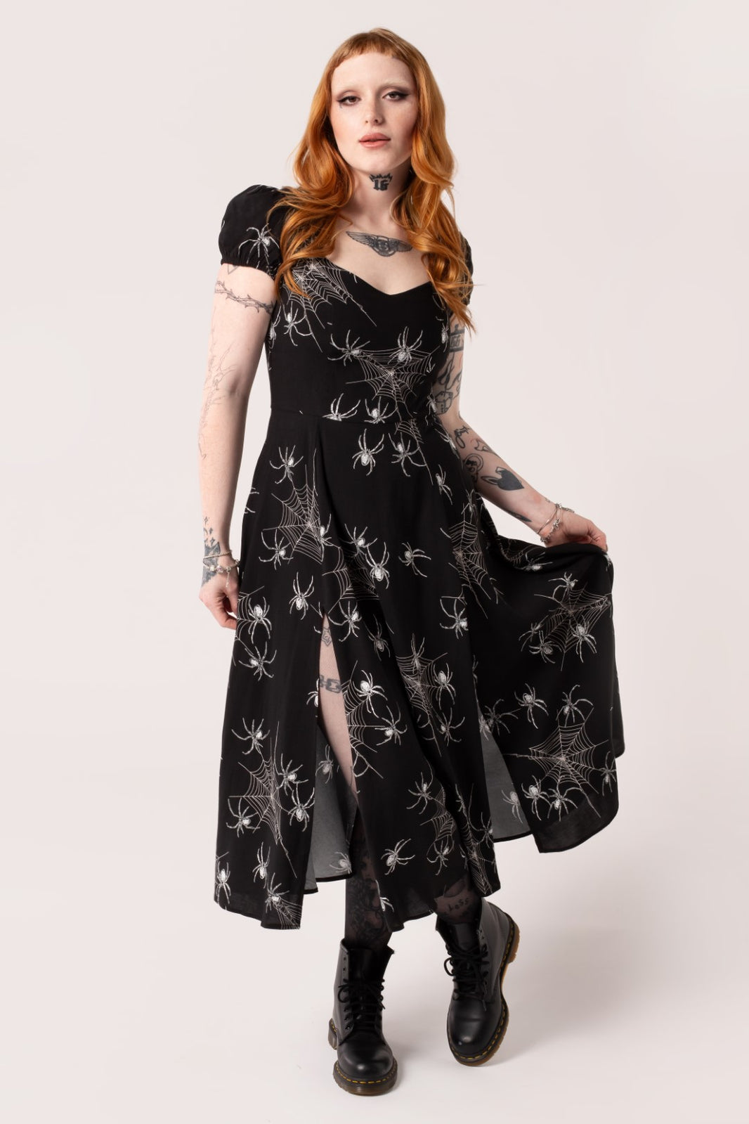 Spider Zip Up Jumper Dress Adult Black main image 0
