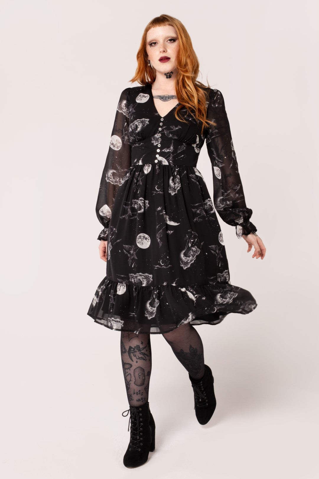 Over The Moon Dress – Hell Bunny