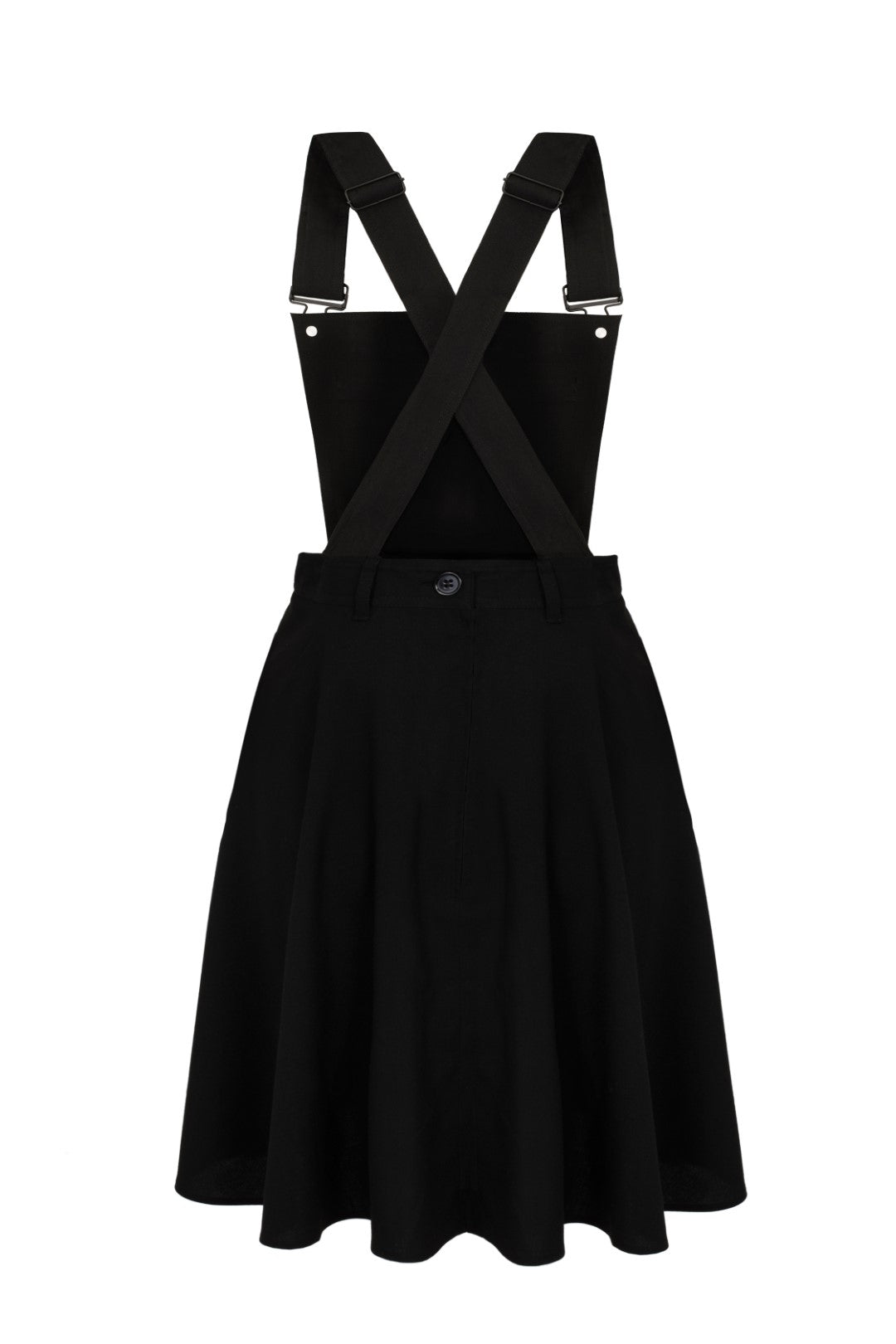 Basil Pinafore Dress - Black / XS Basil Pinafore Dress - Black / XS