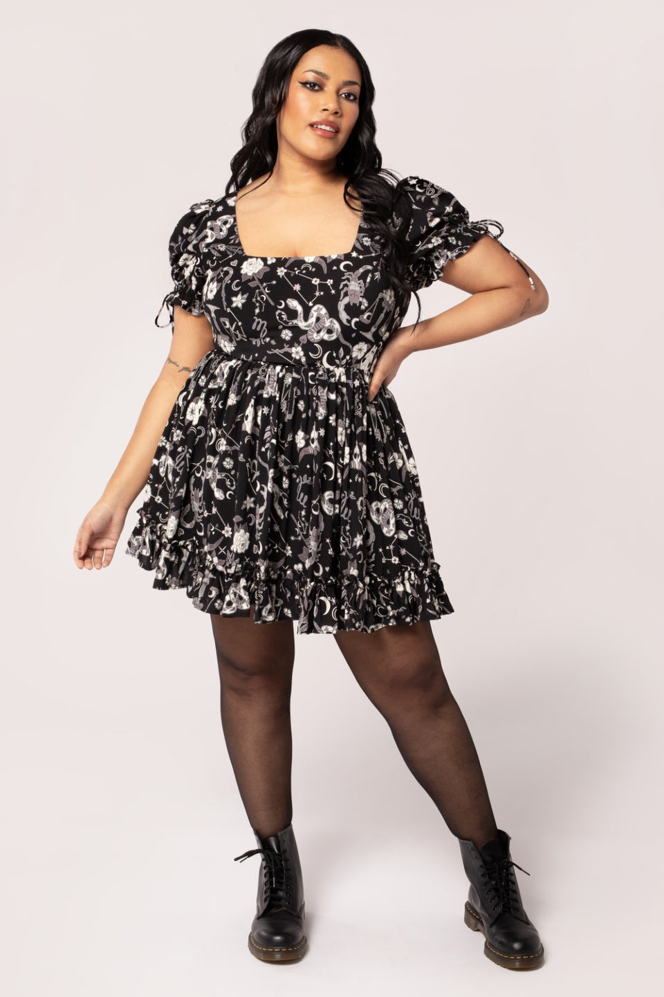 Star Sign Print MAXI DRESS