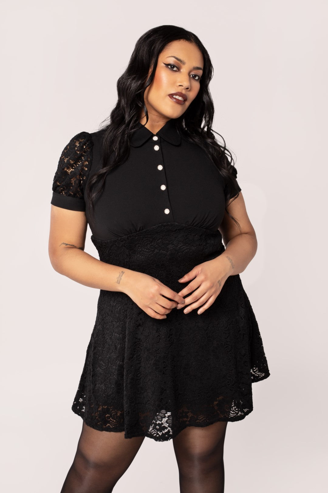 Dominica Mini Dress - Black / XL Dominica Mini Dress - Black / XL