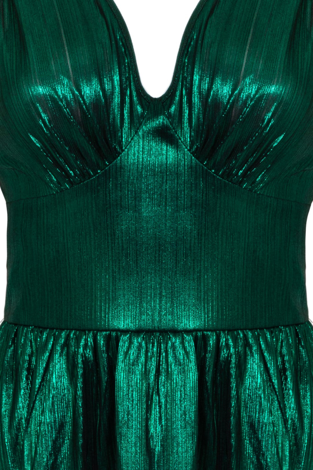 Green metallic dress sale