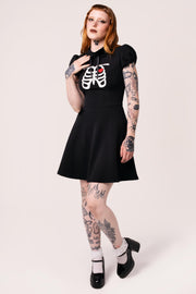 Skelettmädchenkleid