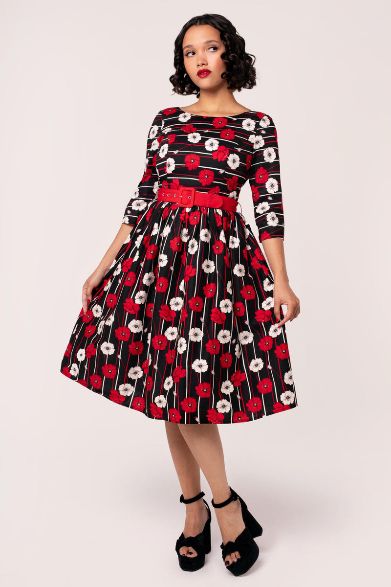 Kelly Dress in Golden Poppy Print main image 0