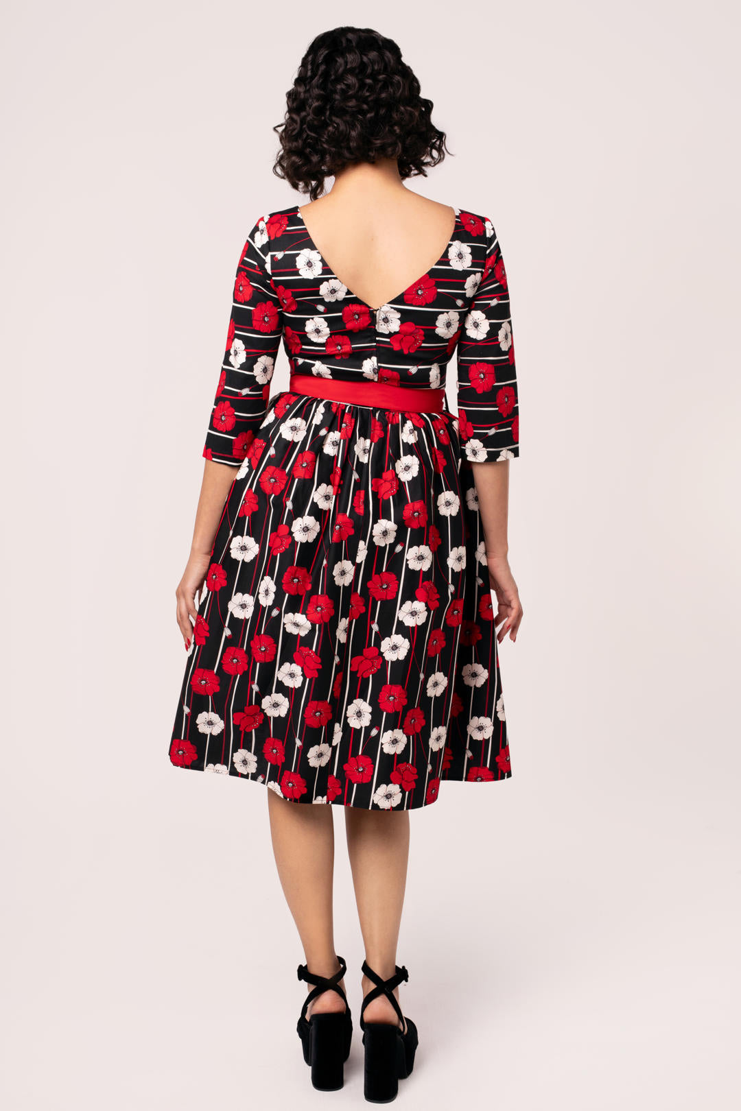 ❤️ヘルバニー HELL BUNNY サーキュラーワンピース　プードル Hell Bunny / Poodle pattern Circular Skirt - ◇Harajuku