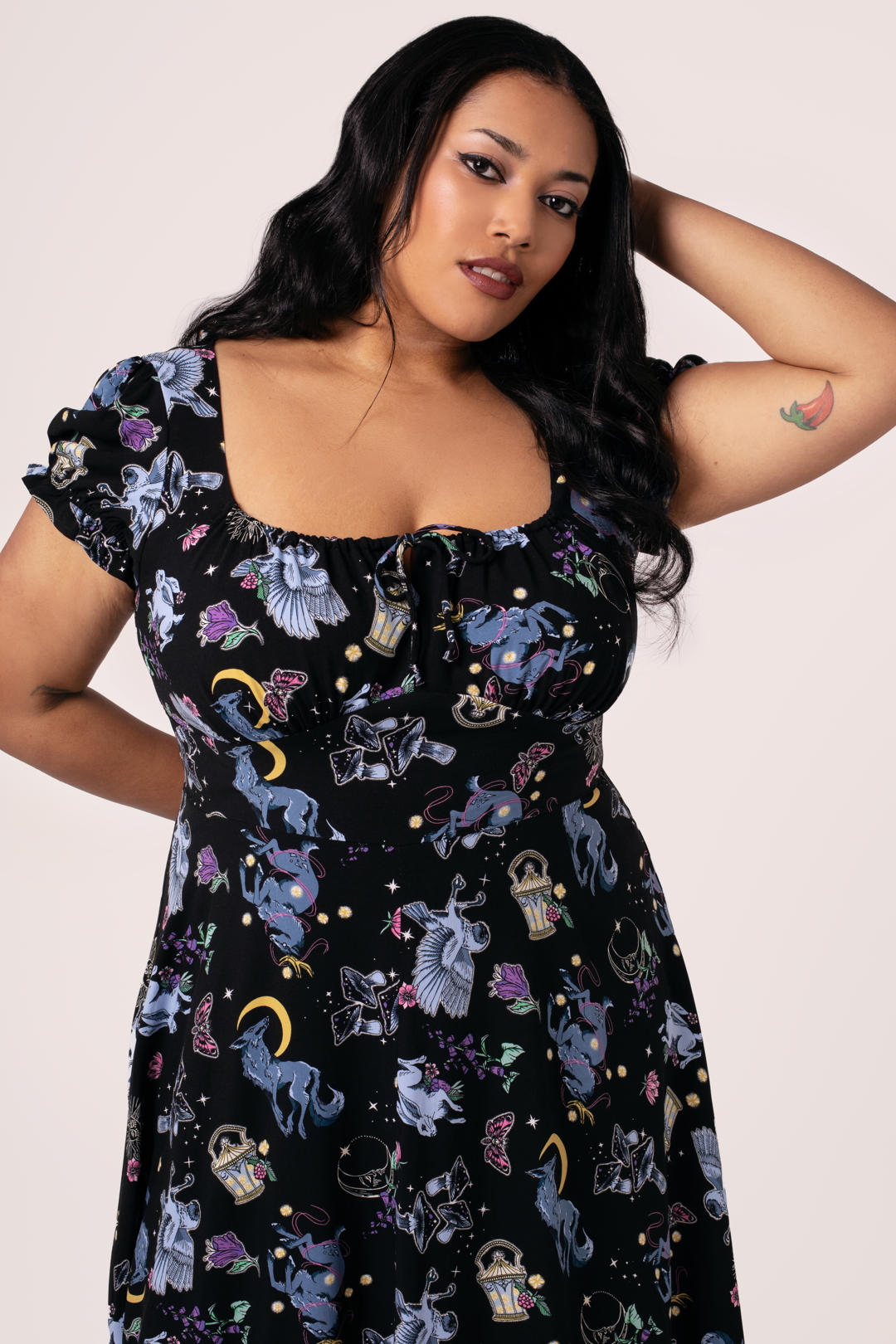 Moonlit Midi Dress – Hell Bunny