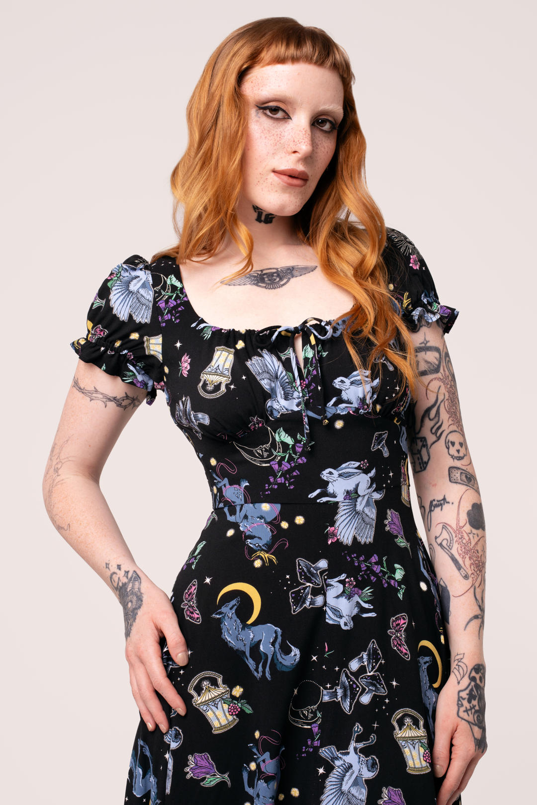 Moonlit Midi Dress – Hell Bunny