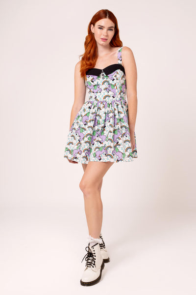 unicorn dress – Hell Bunny lingerie_trends 'Ross' Midi Dress playful look * Heart Size:72