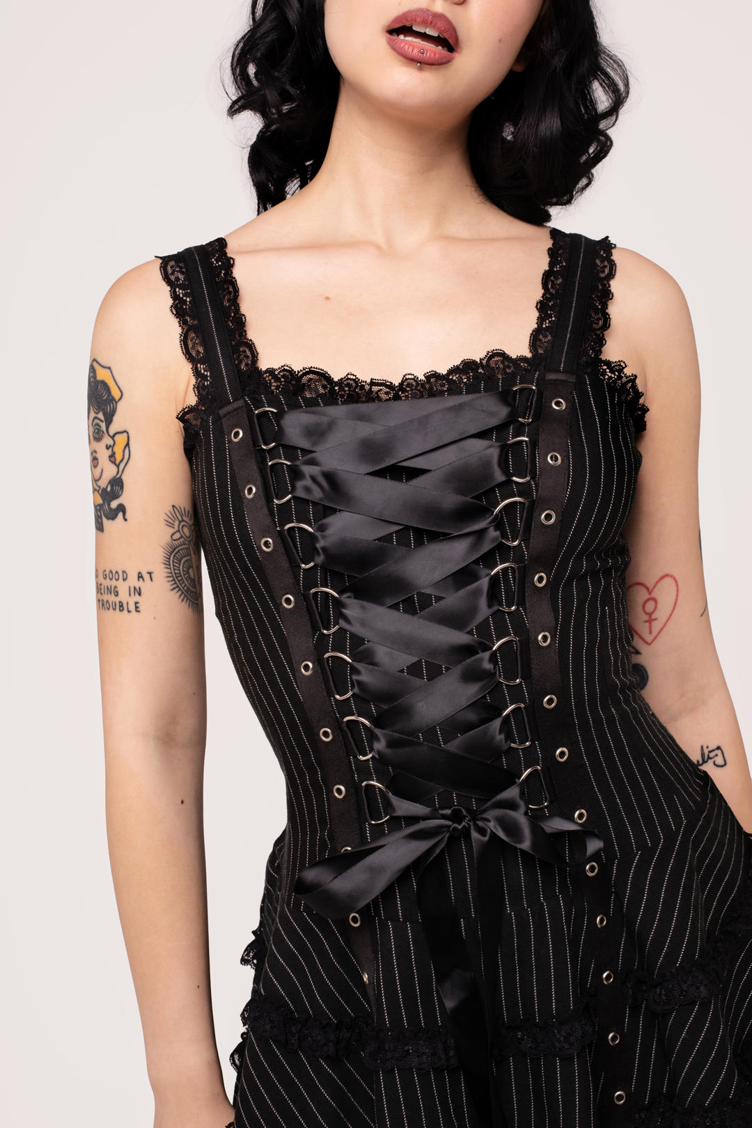 Harley Pinstripe Dress Hell Bunny Harley Pinstripe Dress Hell Bunny