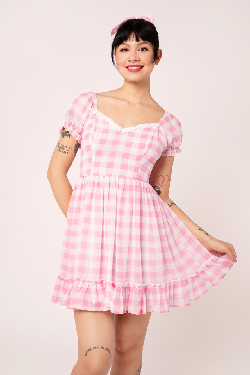 knee length dresses for ladies Cindy Mini Dress – Hell Bunny
