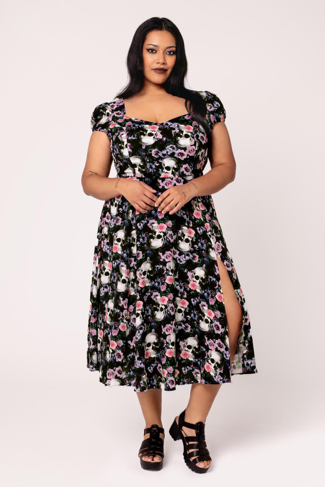 Dorian Midi Dress – Hell Bunny