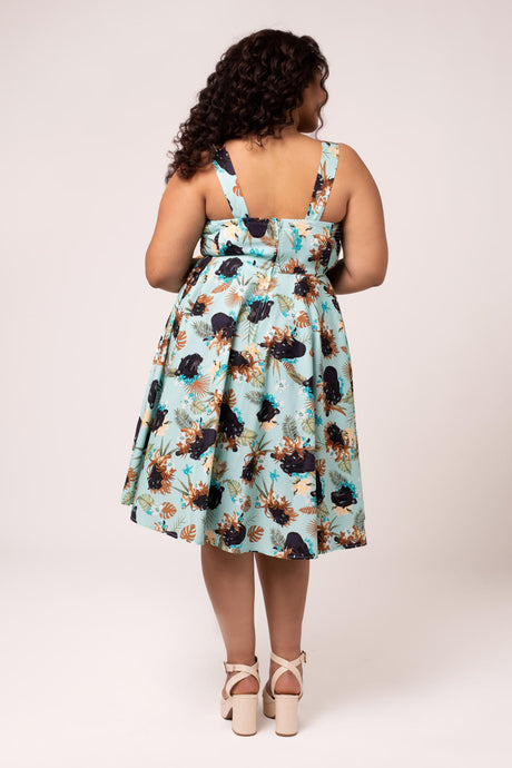vintage retro dresses plus size Homenesgenics Women's 1950s Dress Short Sleeve Dress Womens Clothes under $8 Wash light colors separately There are 5 sizes (1X/2X/3X/4X/5X) available Vintage Dresses - Vintage &