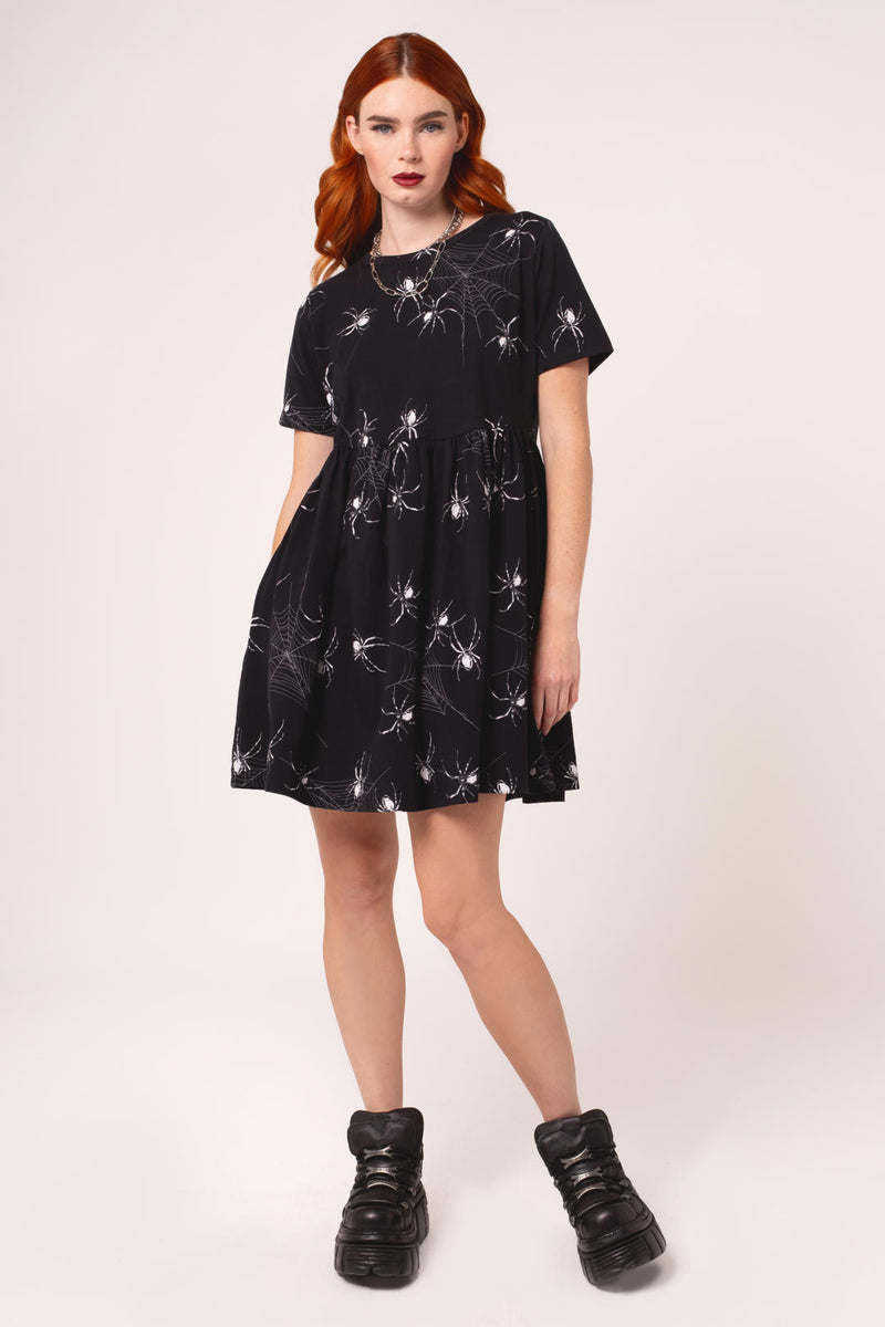 Grungy Spider Mini Dress