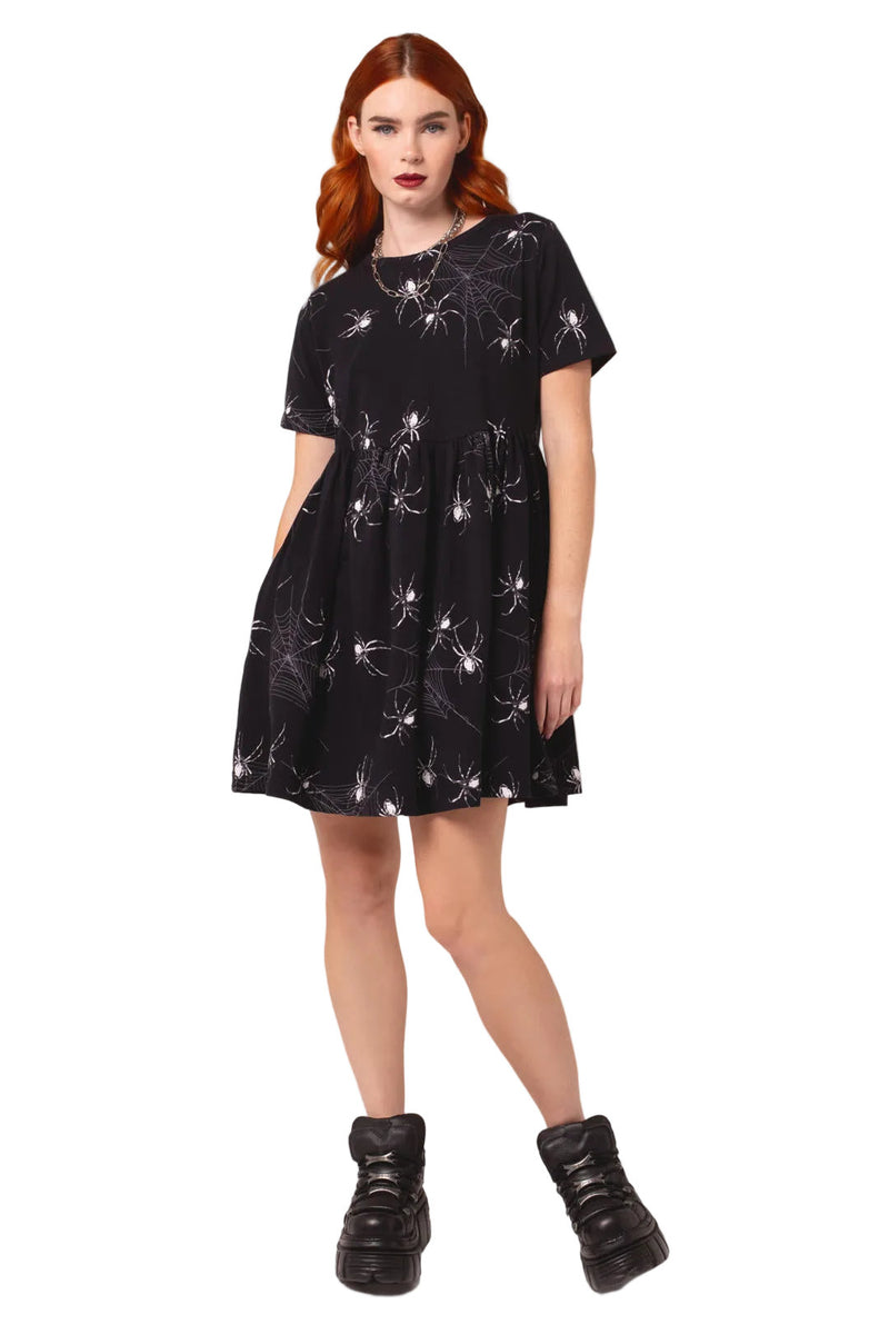 Grungy Spider Mini Dress