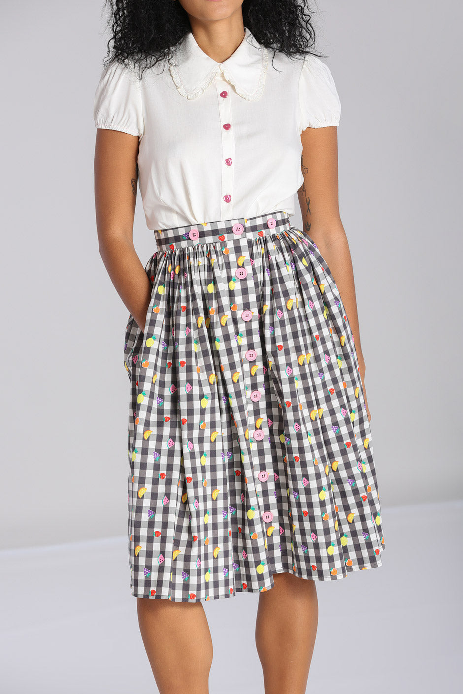 Fruitylou Pinafore Skirt – Hell Bunny