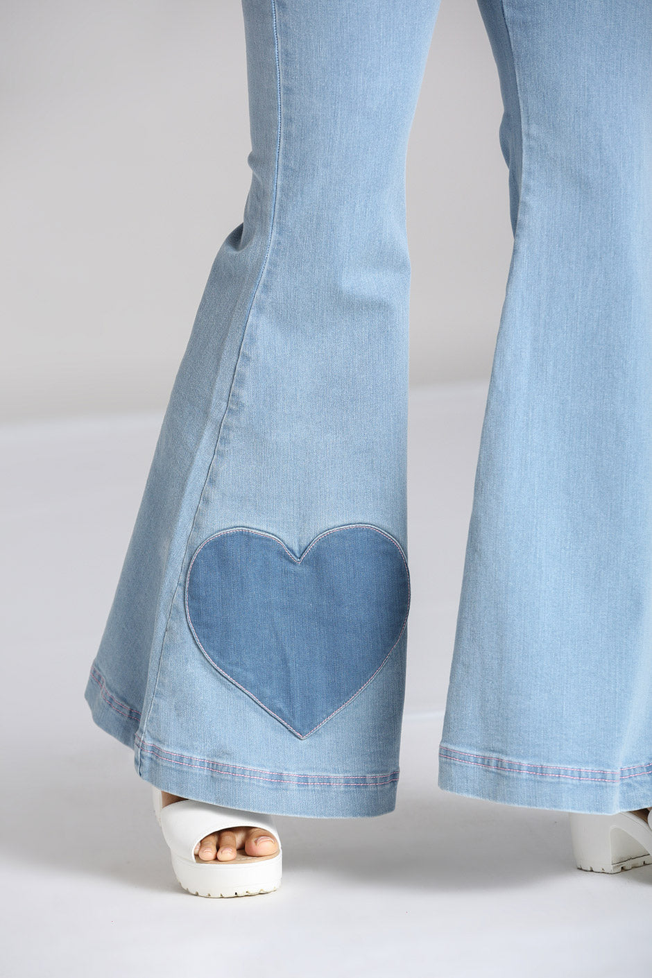 パンツ Heart hip flare denim Girls Hearts Flared Leg Denim