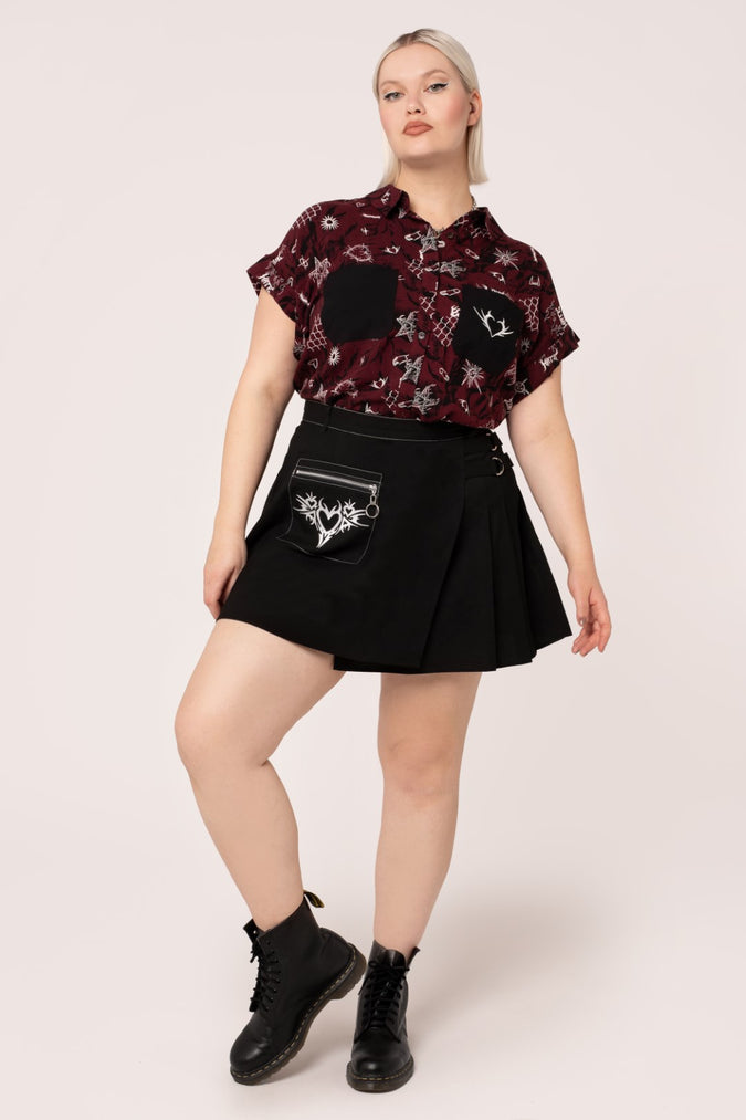 HELL BUNNY THE LOVER SKIRT main image 1