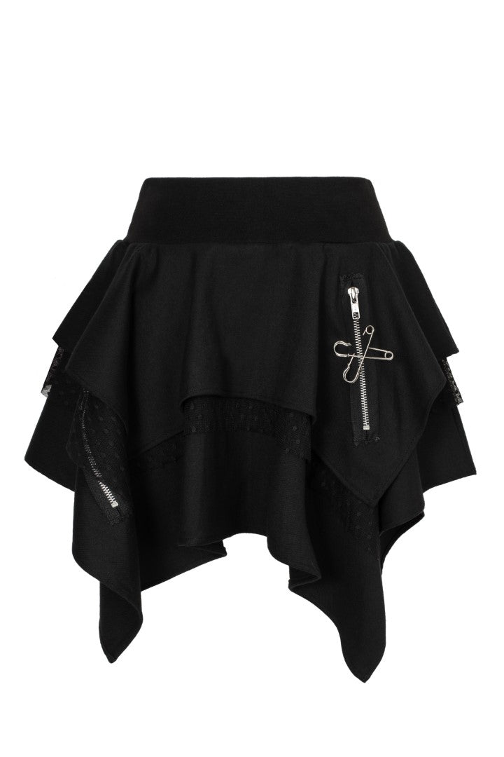 ヘルバニー HELL BUNNY ドクロ スカート Mサイズ 新品未使用タグ付き Hell Bunny Skirts - Gothic Skirts - Rockabilly & Vintage Skirts